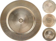 OFFERTA 6 SOTTOPIATTI CIRCOLARI EFFETTO ART ORO 33CM ASSORTITI