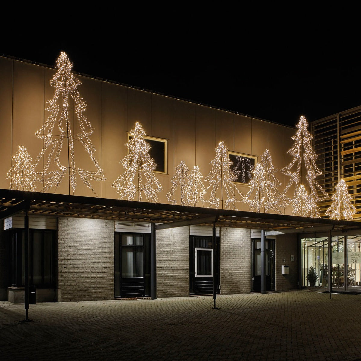 ABETE LUMINOSO 300CM 1800 LED BIANCO CALDO