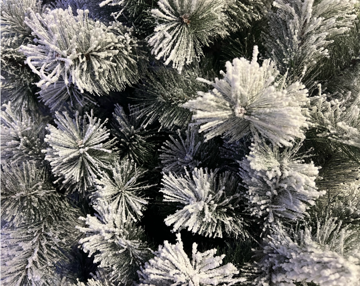 ALBERO DI NATALE DES ALPES 150CM INNEVATO FLOCCATO