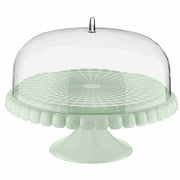 ALZATA CON CAMPANA PICCOLA TIFFANY VERDE MALVA 30CM