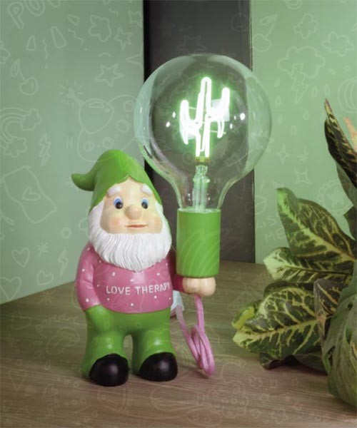 LAMPADA DA TAVOLO NANO ELIOS VERDE/ROSA