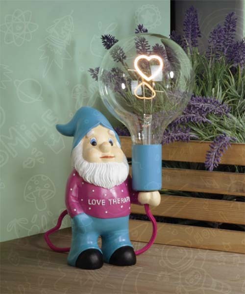 LAMPADA DA TAVOLO NANO HUGO FUCSIA/BLU