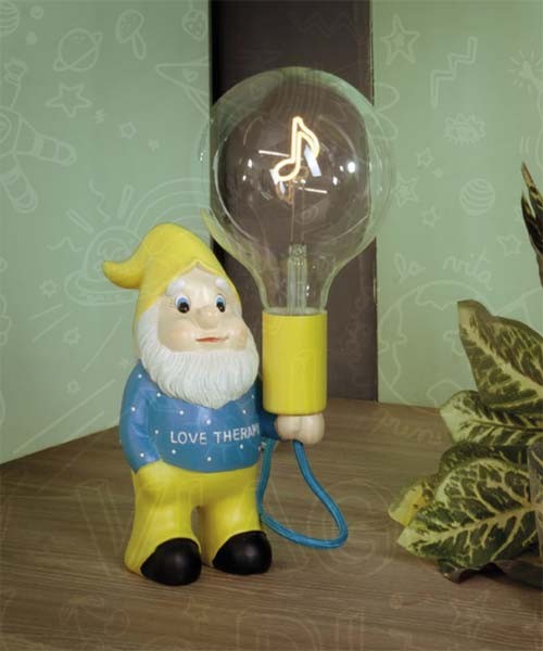LAMPADA DA TAVOLO NANO RINGO GIALLO/BLU