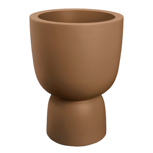 Vaso Amber Coupe Round D41 x H58 cm Caramello ELHO