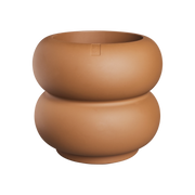 Vaso Amber Roll Low D 43 x H 40 cm Caramello ELHO