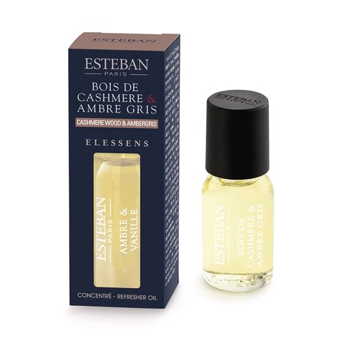 OLIO ESSENZIALE PER DIFFUSORE PER AMBIENTE AMBRA E LEGNO DI CASHMERE 15 ML