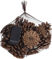 SACCHETTO CON PIGNE NATURALI 300GR