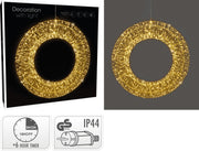 ANELLO CORONA CON 1800 MICROLED, 58X13X58CM, BIANCO CALDO