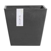 VASO QUADRATO ROTTERDAM NERO 20X20XH17,5CM