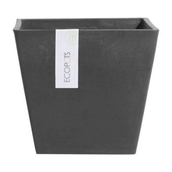 VASO QUADRATO ROTTERDAM NERO 20X20XH17,5CM