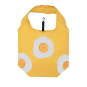 Shopping bag pieghevole Uova Fritte 3,5x6x10 cm Gialla Fisura
