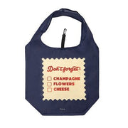 Shopping Bag Dont Forget Champagne Flowers Cheese 3.5x6x10 cm Blu Fisura