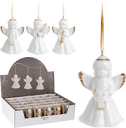 OFFERTA 3 PENDENTI ANGELO BIANCO 6CM ASSORTITI
