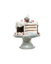 PENDENTE NATALIZIO TORTA ARGENTO 8CM