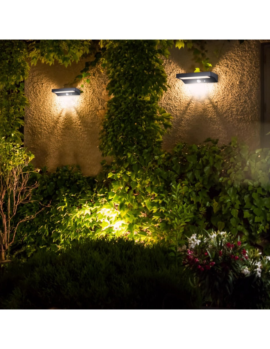 APPLIQUE LED A CARICA SOLARE 600 LUMEN, CON RILEVATORE DI MOVIMENTO
