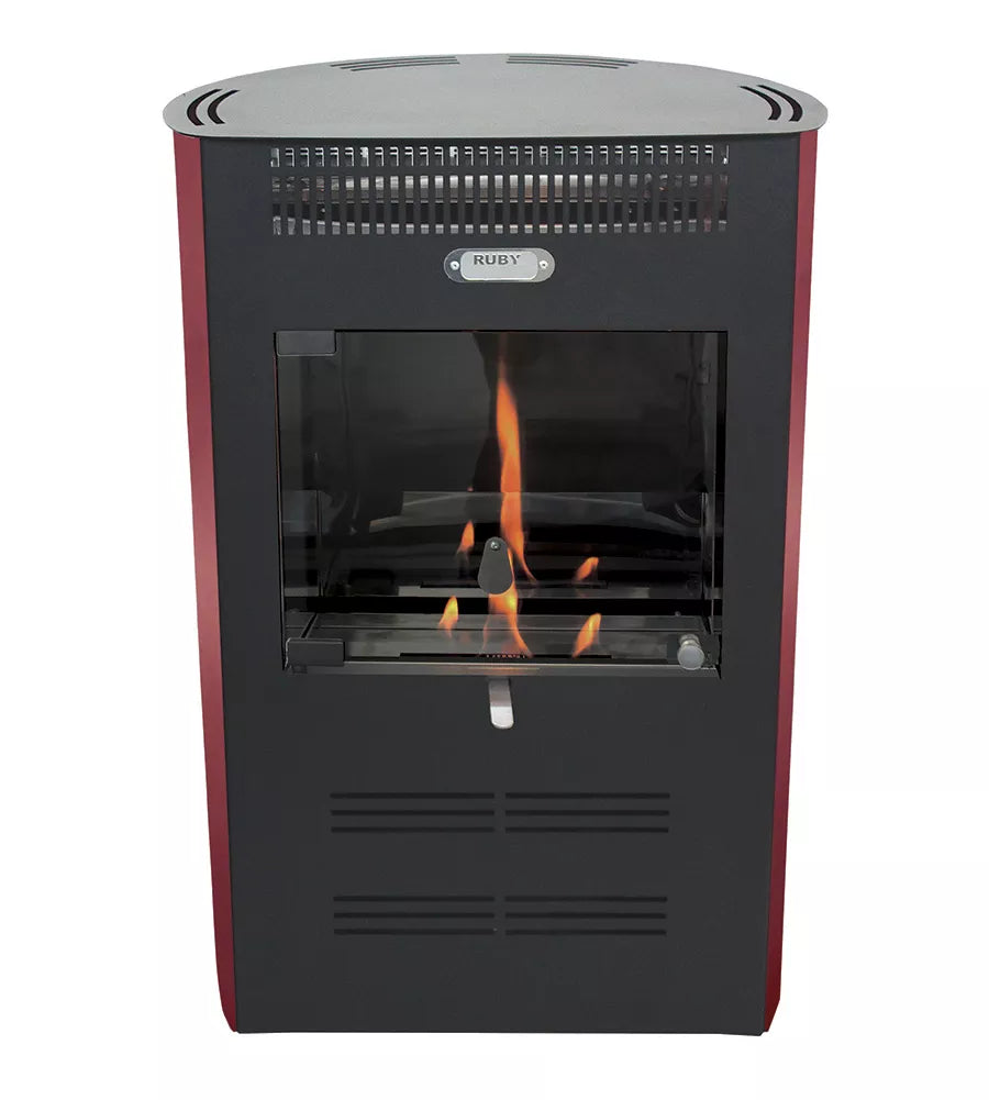 STUFA A BIOETANOLO VENTILATA RUBY ELEGANCE BORDEAUX 3 kW