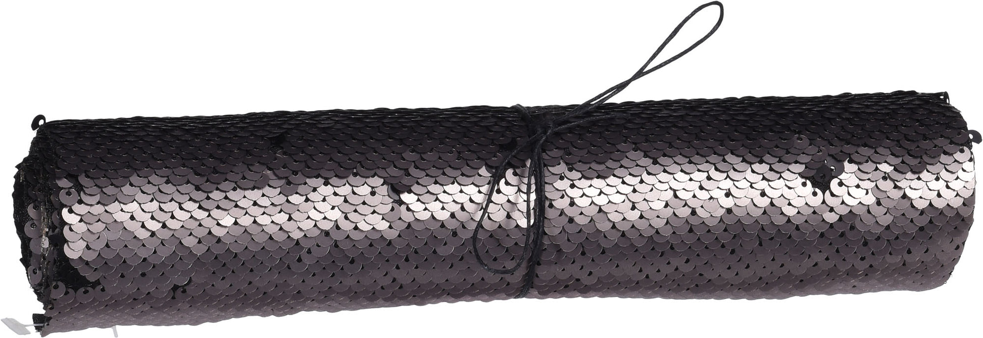 TESSUTO DECORATIVO 25X125CM CON PAILLETTES NERO