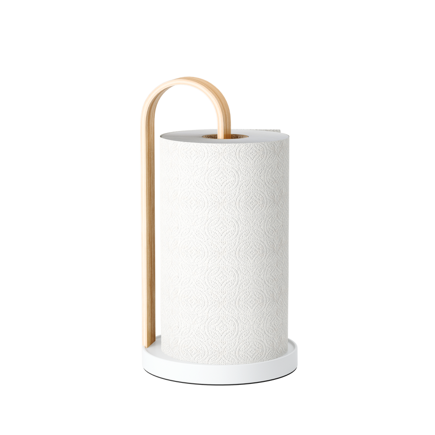 Portarotolo di carta Bellwood 17,1x17,1x32,3 cm Bianco Naturale UMBRA