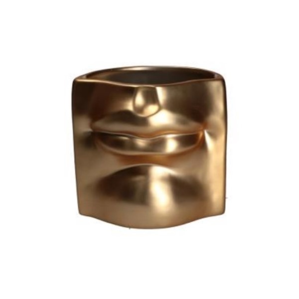 VASO DECORATIVO BOCCA  “AUGUSTO” ORO RITUALI DOMESTICI