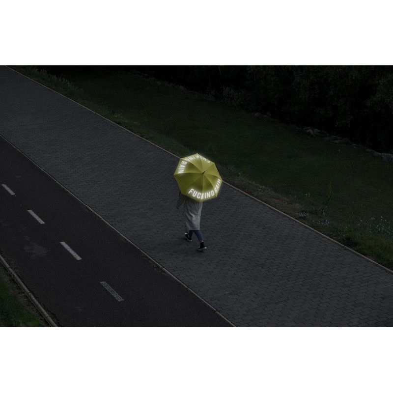 OMBRELLO "FUCKING RAIN" GIALLO FLUO