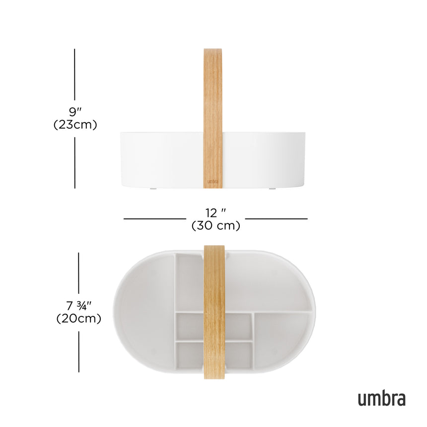 Portaoggetti Bellwood Bianco Naturale UMBRA