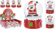 SFERA AD ACQUA BABBO NATALE 6CM ASSORTITA