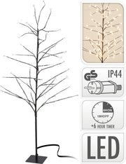 ALBERO LUMINOSO CON 360 LED BIANCO CALDO H150CM