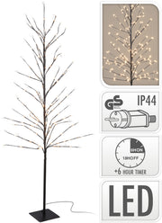 ALBERO LUMINOSO CON 480 LED BIANCO CALDO H180CM