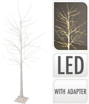ALBERO LUMINOSO CON 522 LED BIANCO CALDO H180CM