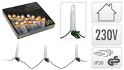 30 CANDELE ELETTRICHE LED BIANCO CALDO INTERNO