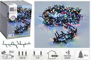 LUCI DI NATALE 800 LED MULTICOLOR 8 GIOCHI DI LUCE
