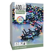 LUCI DI NATALE 400 LED, 8MT, 8 GIOCHI DI LUCE, MULTICOLORE