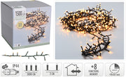 LUCI DI NATALE 1500 LED, 30MT, 8 GIOCHI DI LUCE, BIANCO EXTRA CALDO