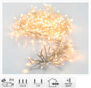 LUCI NATALE GHIRLANDA 2016 LED BIANCO EXTRA CALDO