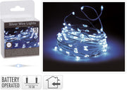 OFFERTA 4 CONFEZIONI 10 MICROLED LINEARI LUCI BIANCO FREDDO A BATTERIA