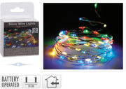OFFERTA 4 CONFEZIONI 10 MICROLED LINEARI LUCI MULTICOLOR A BATTERIA