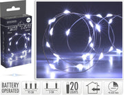 LUCI DI NATALE LED, 95CM, 20 LED, BIANCO FREDDO