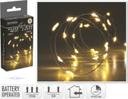 LUCI DI NATALE LED, 195CM, 40 LED, BIANCO CALDO