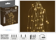 CASCATA 160 MICRO LED, 80X190CM, BIANCO CALDO