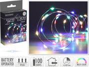 LUCI DI NATALE LED, 495CM, 100 LED, MULTICOLORE