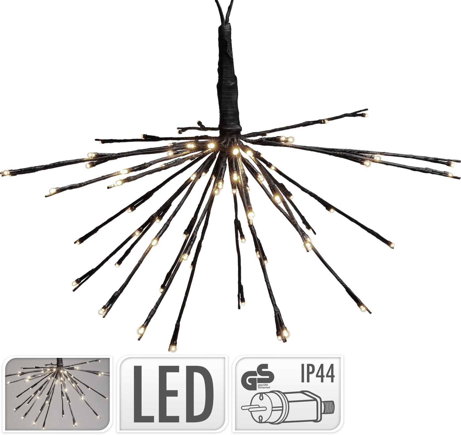 STELLA POLARE 72 LED BIANCO CALDO