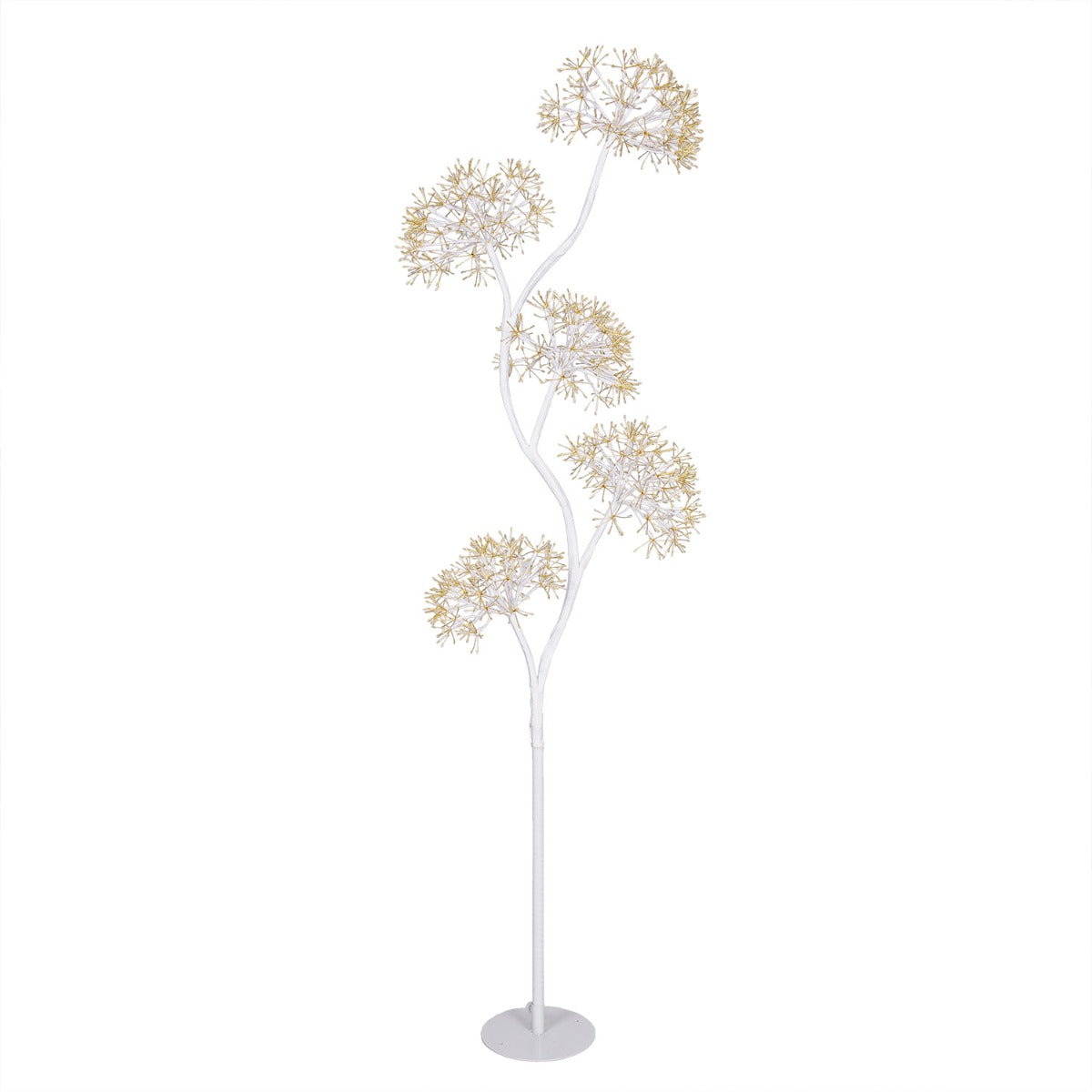 ALBERO RAMO BIANCO CON 5 SFERE H170CM MICROLED