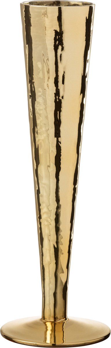 Bicchiere da Champagne Irregolare 7x7x23.5 cm Oro