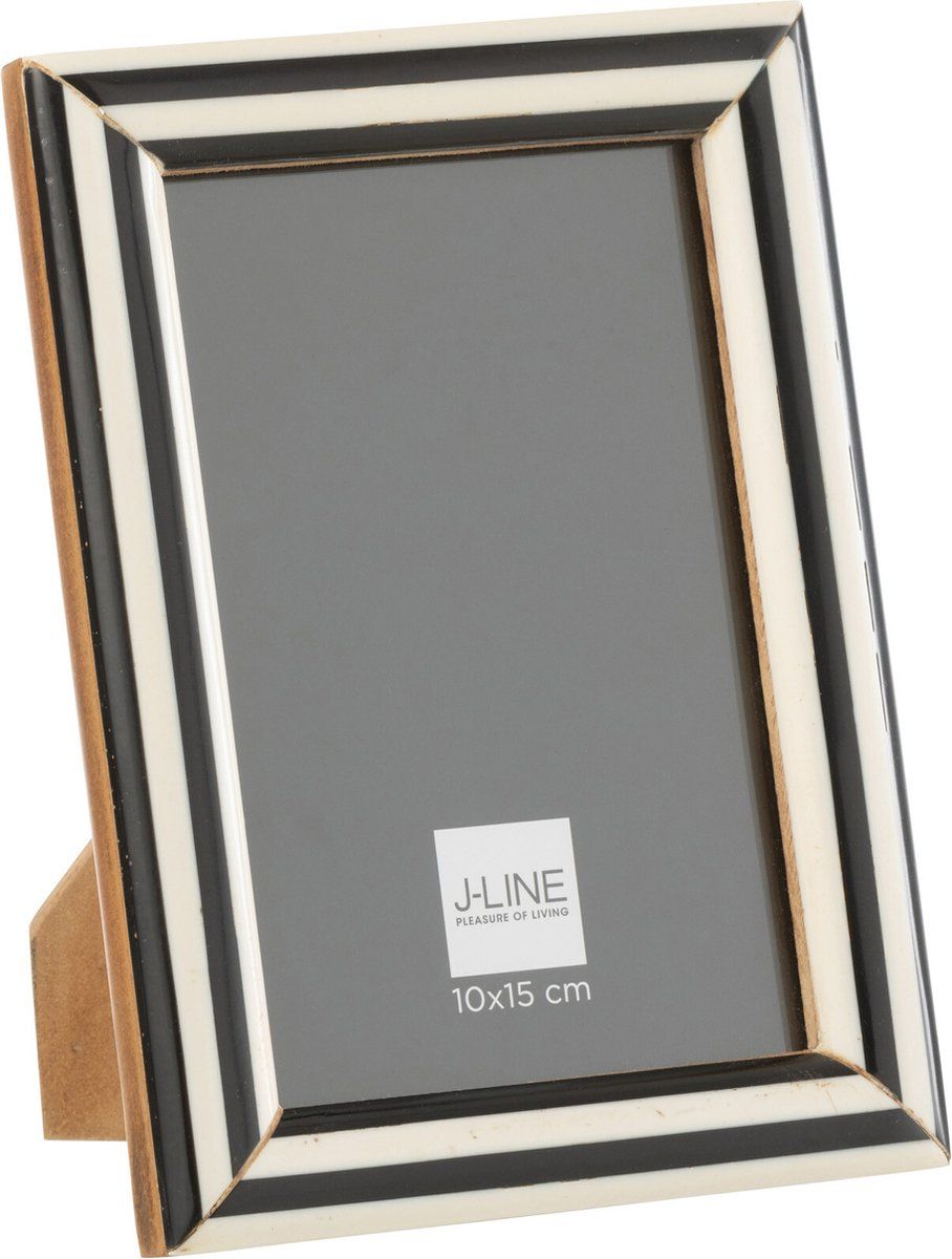 Portafoto 10x15 cm Legno Nero Bianco