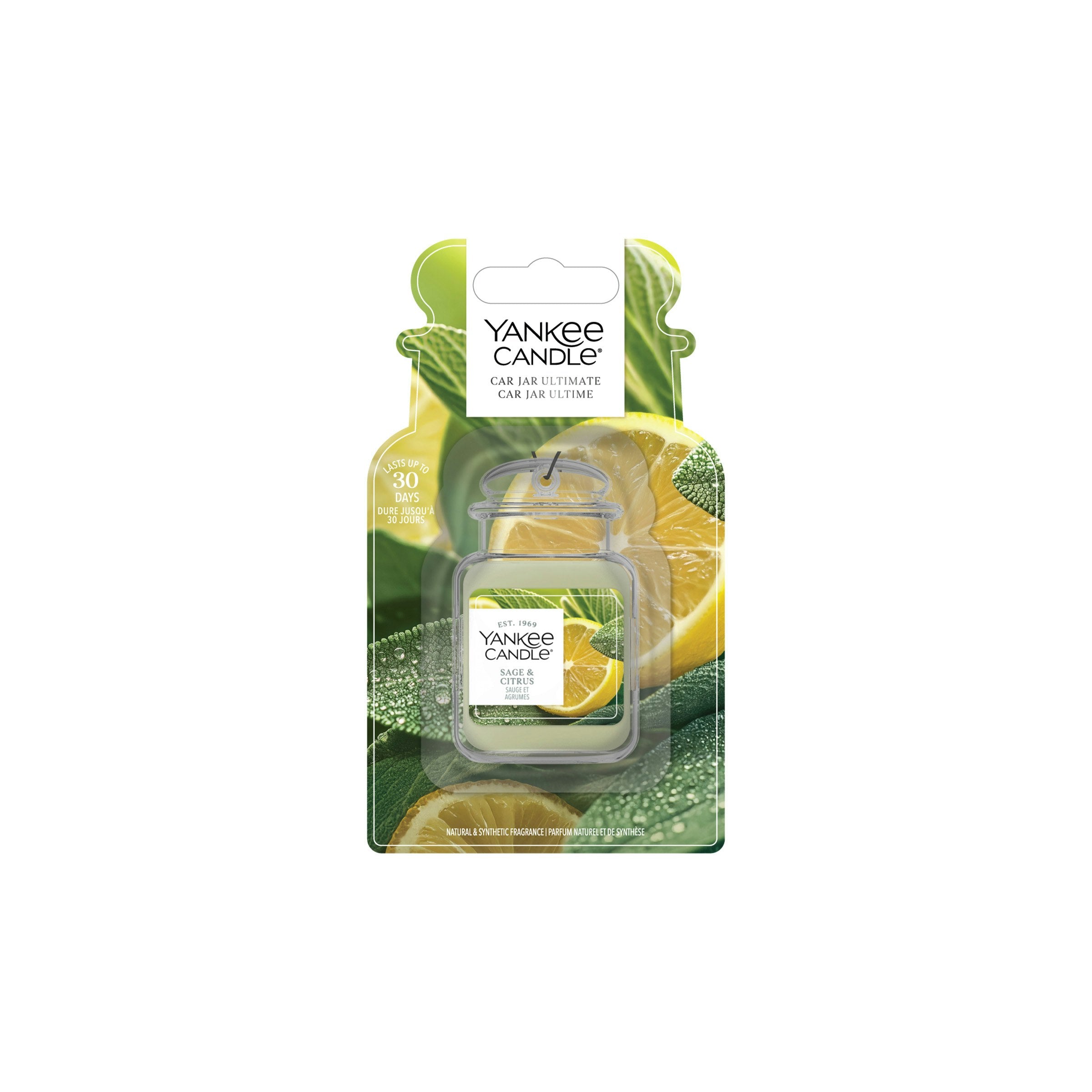 Profumatore Auto Car Jar Ultimate Sage & Citrus Verde Yankee Candle