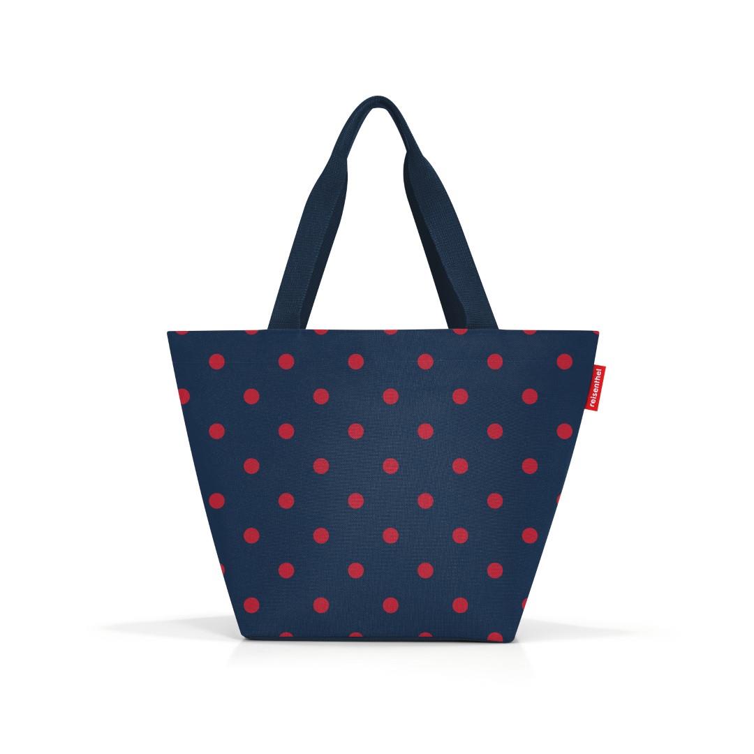 BORSA SHOPPER M MIXED DOTS RED 51x30,5x26 cm
