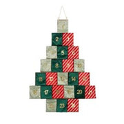 Calendario dell'Avvento Albero 72x51 cm Rosso/Verde