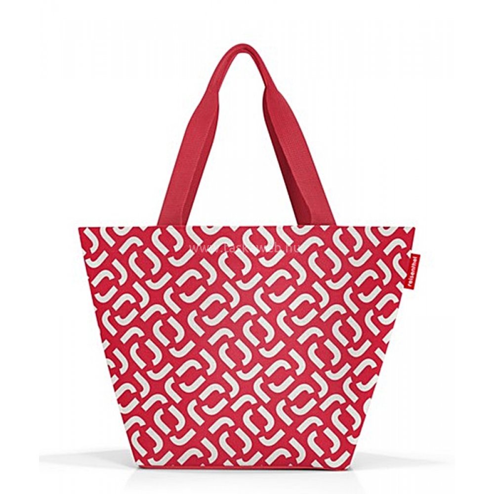 BORSA SHOPPER M SIGNATURE RED 51x30,5x26 cm