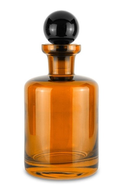 BOTTIGLIA DA WISKEY ARANCIONE IN VETRO - CACHEMIRE