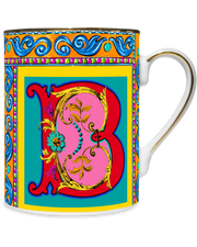 MUG IN PORCELLANA 8,5 X 10,5 CM, LETTERA B - ORTIGIA